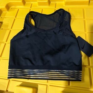 Nike Women's Black and Gold Swim Top